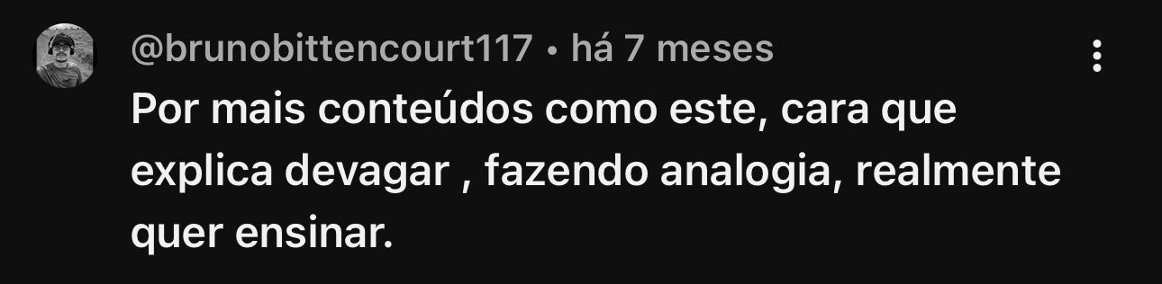 Depoimento de aluno 5